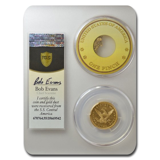 1839 $5 Gold Liberty Head SS Central America AU-55 PCGS 1839 $5 Gold Liberty Head SS Central America AU-55 PCGS